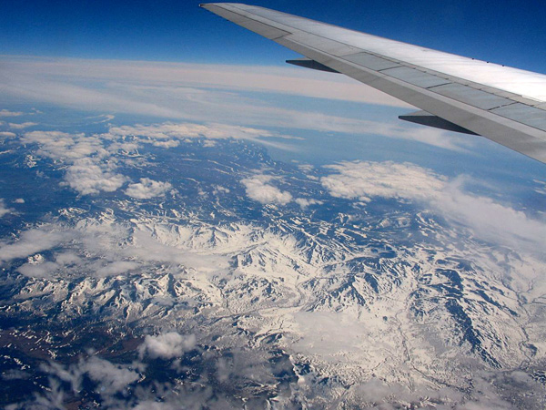 Eastern Siberia from 40,000 feet