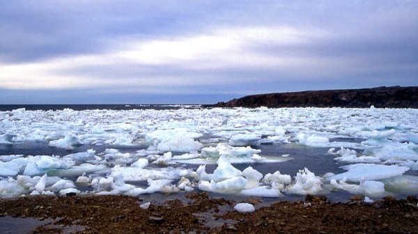 Water in all its physical forms at Airport Cove, Churchill