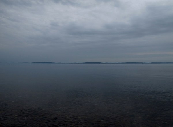 Deer Island viewed from Saint Andrews (with possibly some smaller islands mixed in)