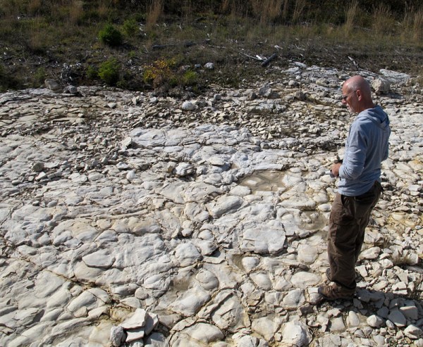 Dave contemplates the ditch.
