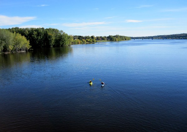 . . . and on an autumn day, Fredericton's river is a perfect recreational waterway.