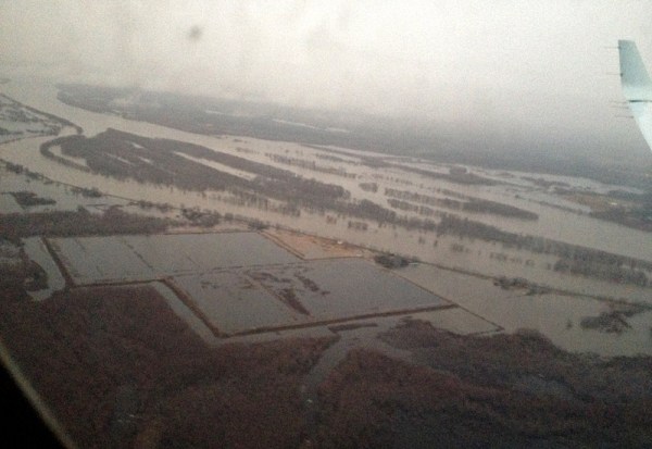 . . . while during spring freshet the river below Fredericton fills most of its valley . . .